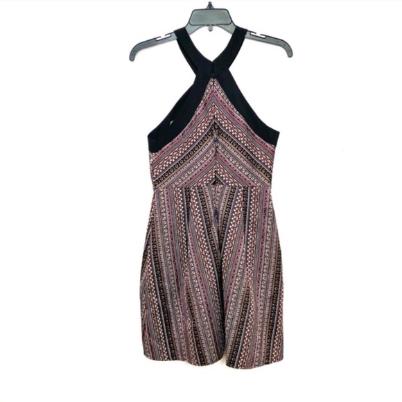 BCBGENERATION: Black Jacquard Fit & Flare Halter Dress (NWT) - Picture 6 of 6